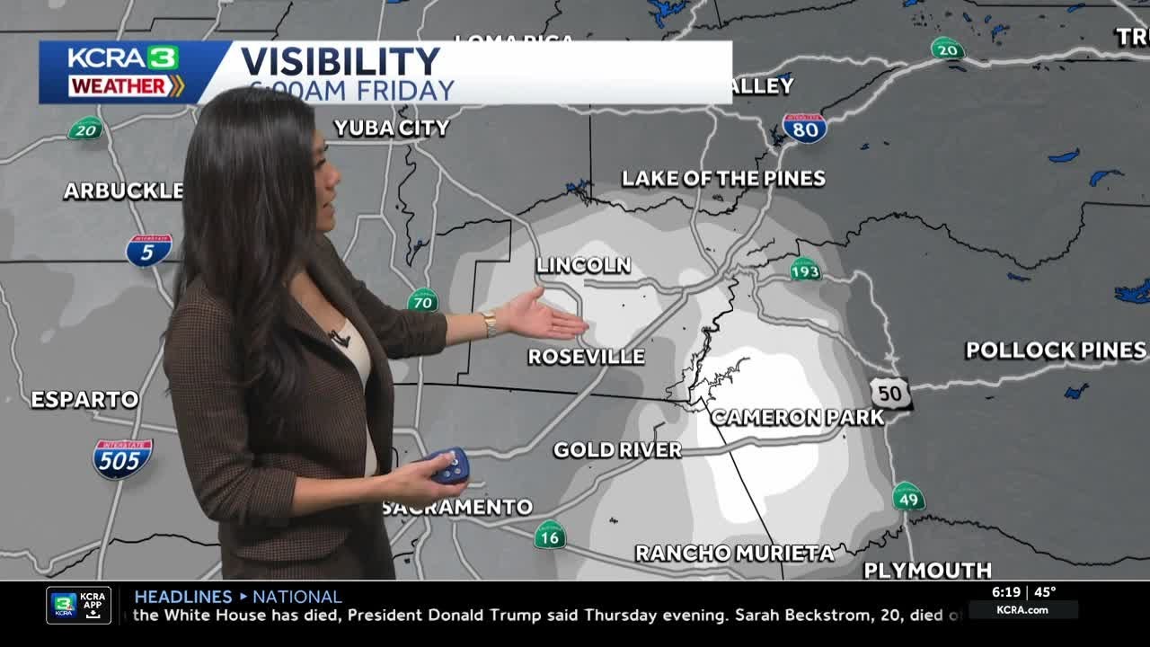 Northern California sees another foggy morning, chilly day