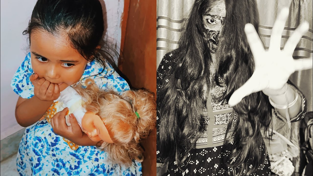 Darshika kisse darr kar Darbaje Ke Pichhe Chhup Rahi Hai😱😱🧟‍♀️||@Darshika and Mamma vlogs