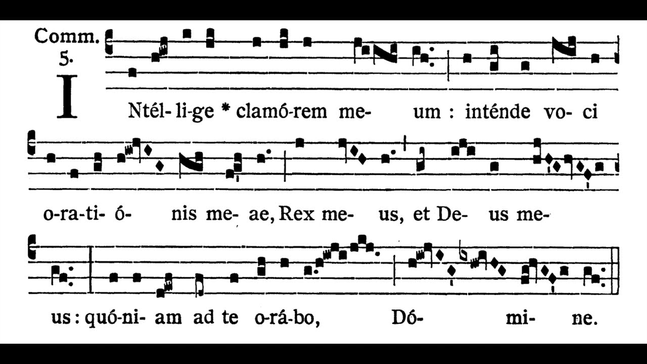 SECOND Sunday COMMUNION:  Intellige  (solfeggio)
