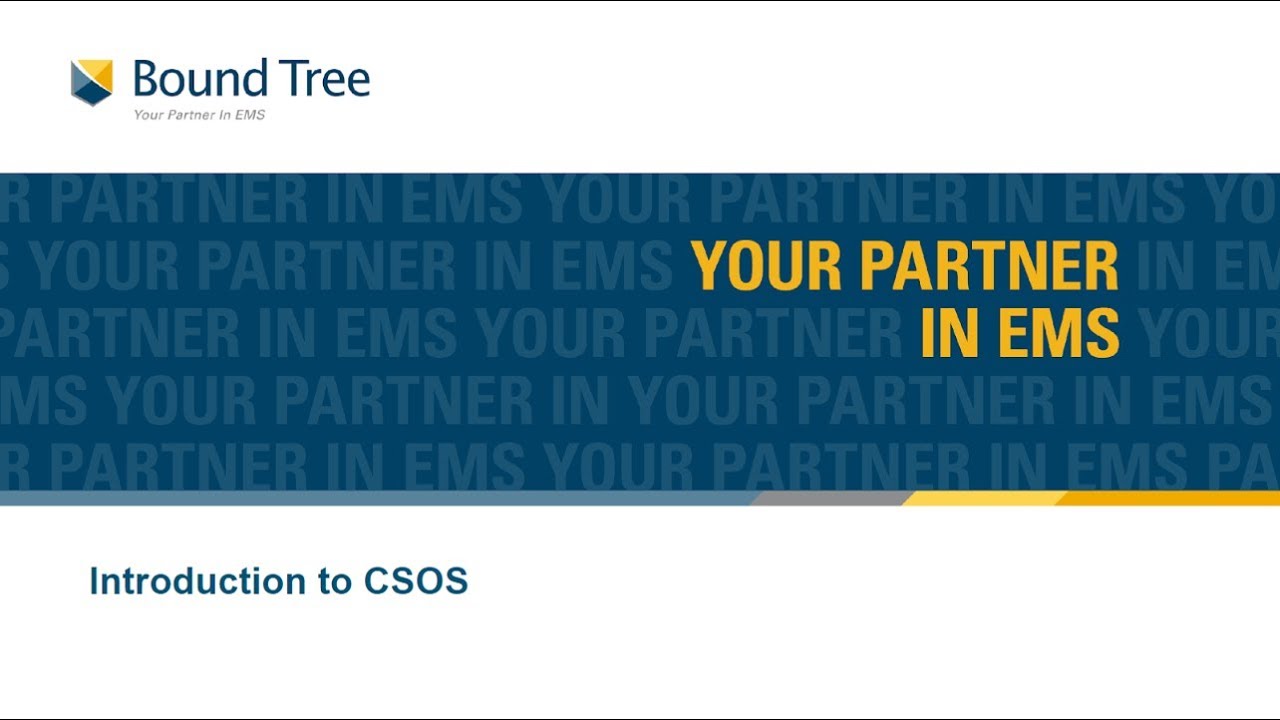 Bound Tree Medical's Controlled Substance Order System - CSOS!
