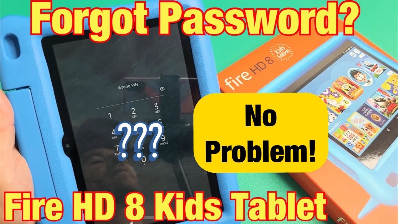 Планшет Fire HD 8 Kids: Забыли пароль? Сбросить пароль. Ничего не потеряете!