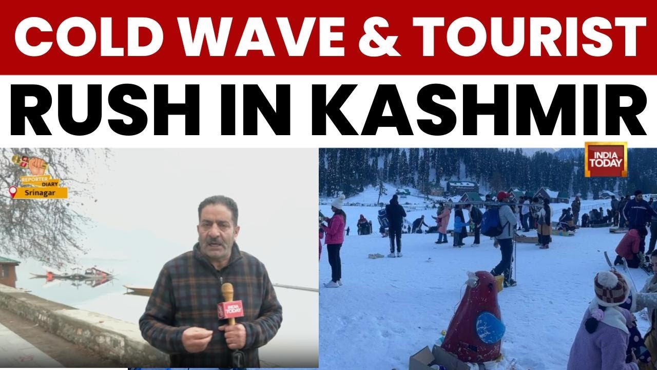 Tourists Flock to Kashmir for Christmas and New Year Amidst Freezing Temperatures in Dras & Gulmarg