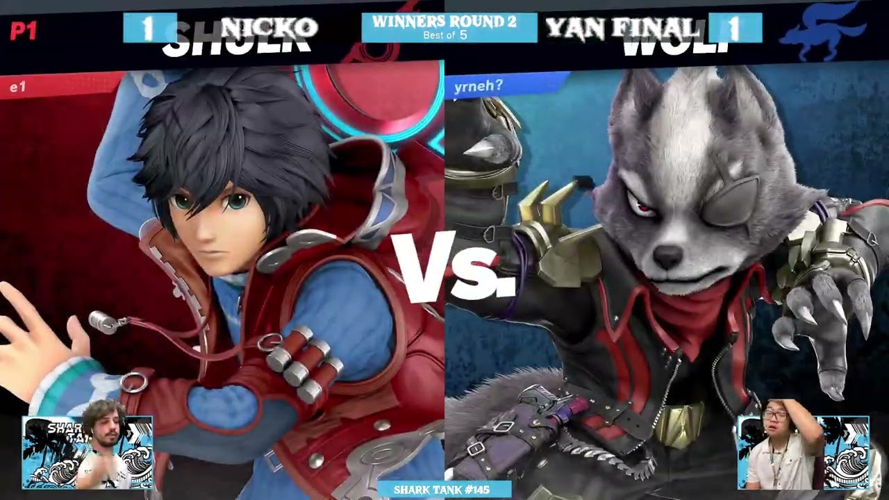 Shark Tank #145 Winners Round 2 - Nicko (Shulk) Vs. IHeartCatgirls (Wolf) - SSBU Tournament