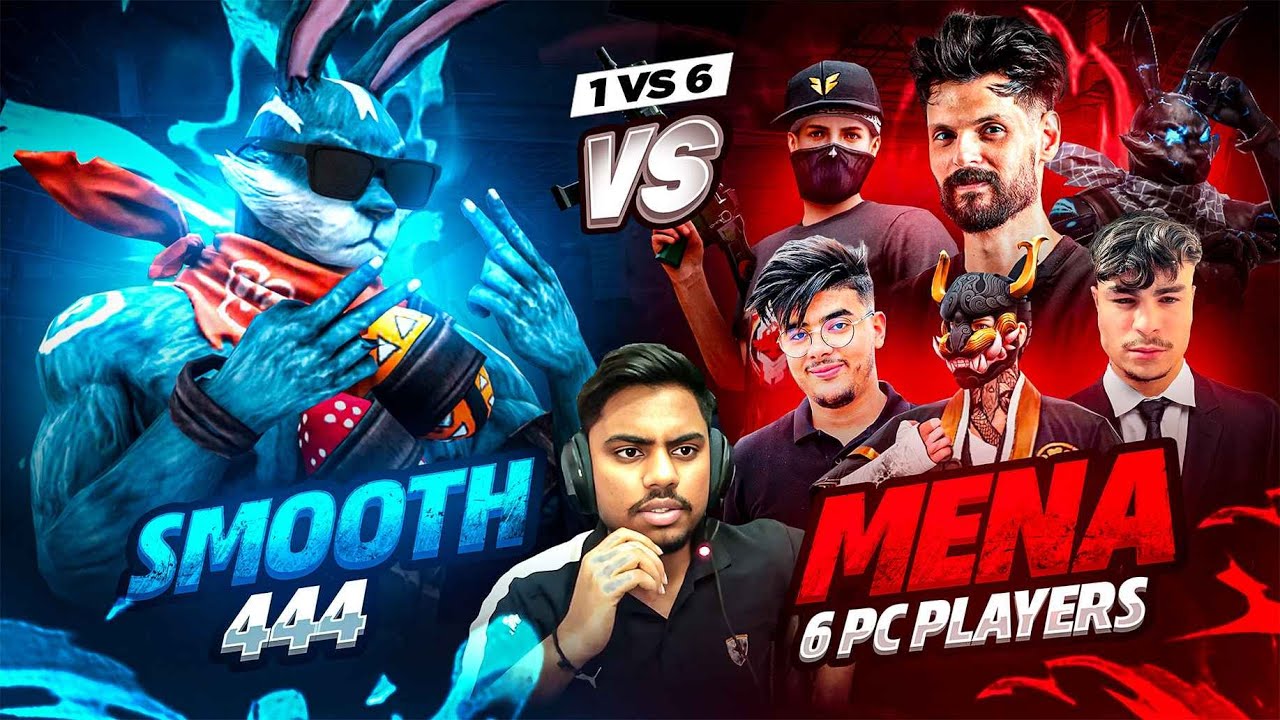 Played 1Vs6 On Mena Server😱🥵|| High Ping Impossible Challenge🔥😡|| Smooth 444