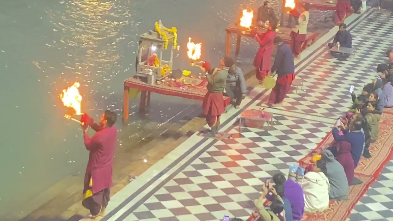 Ganga Arti at Haridware    Harkipuri 🕉️🙏🙏