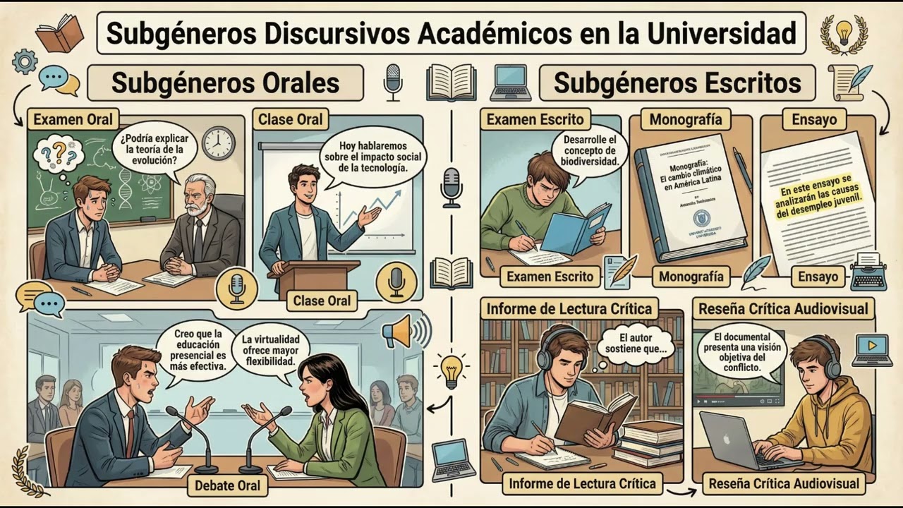 📣Géneros Discursivo académico en la Universidad - Comunicación desarrollo profesional - Podcast