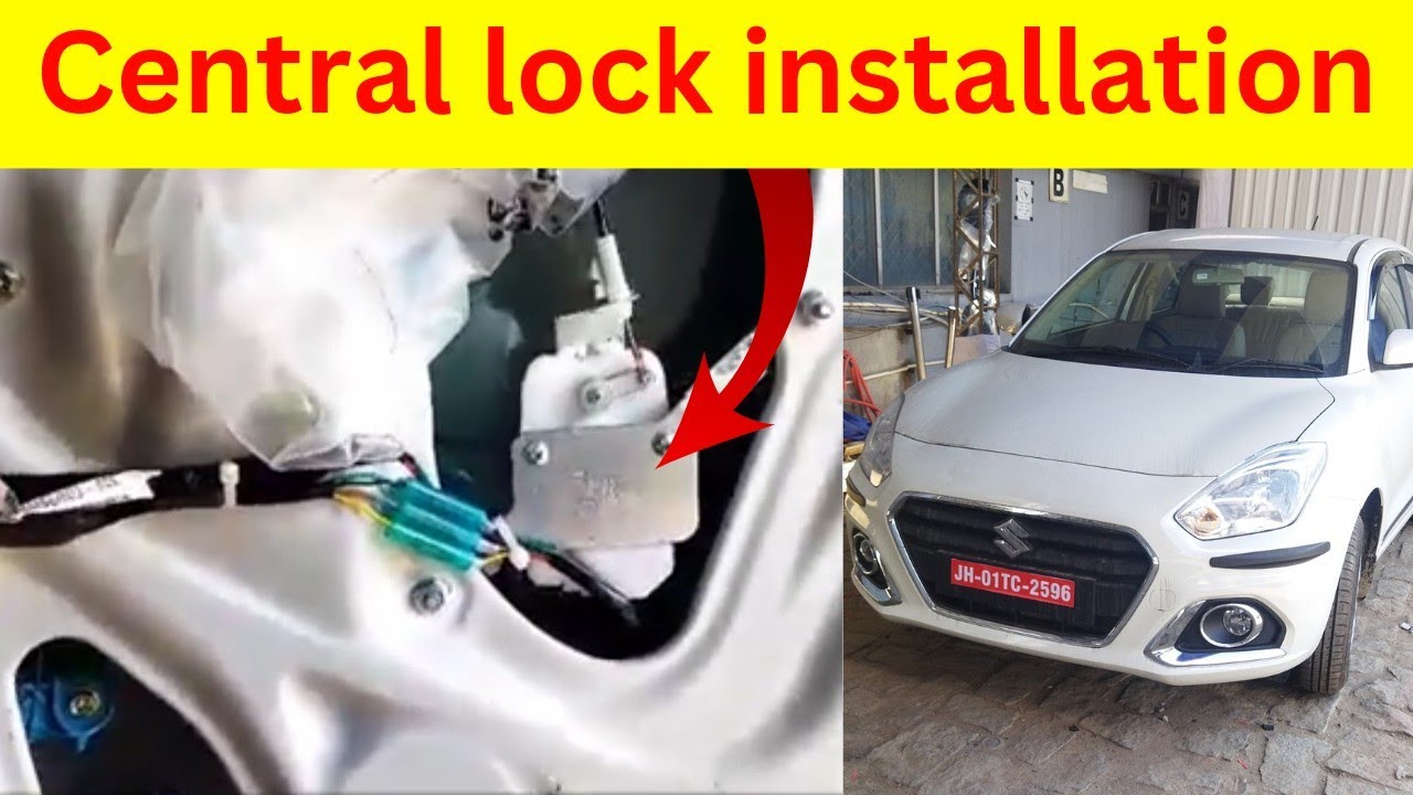Maruti Suzuki Dzire LXI Central lock installation/Rimot lock / Dzire security lock accessories,