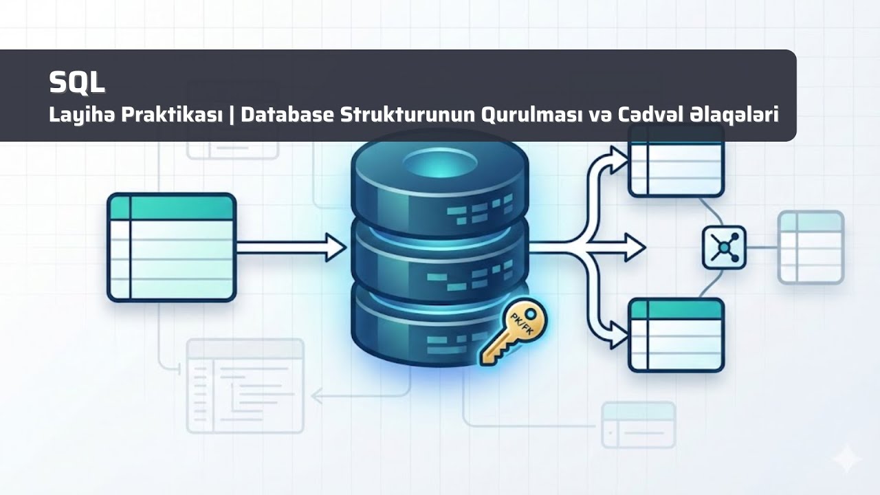 SQL - Layihə Praktikası | Database Strukturunun Qurulması və Cədvəl Əlaqələri
