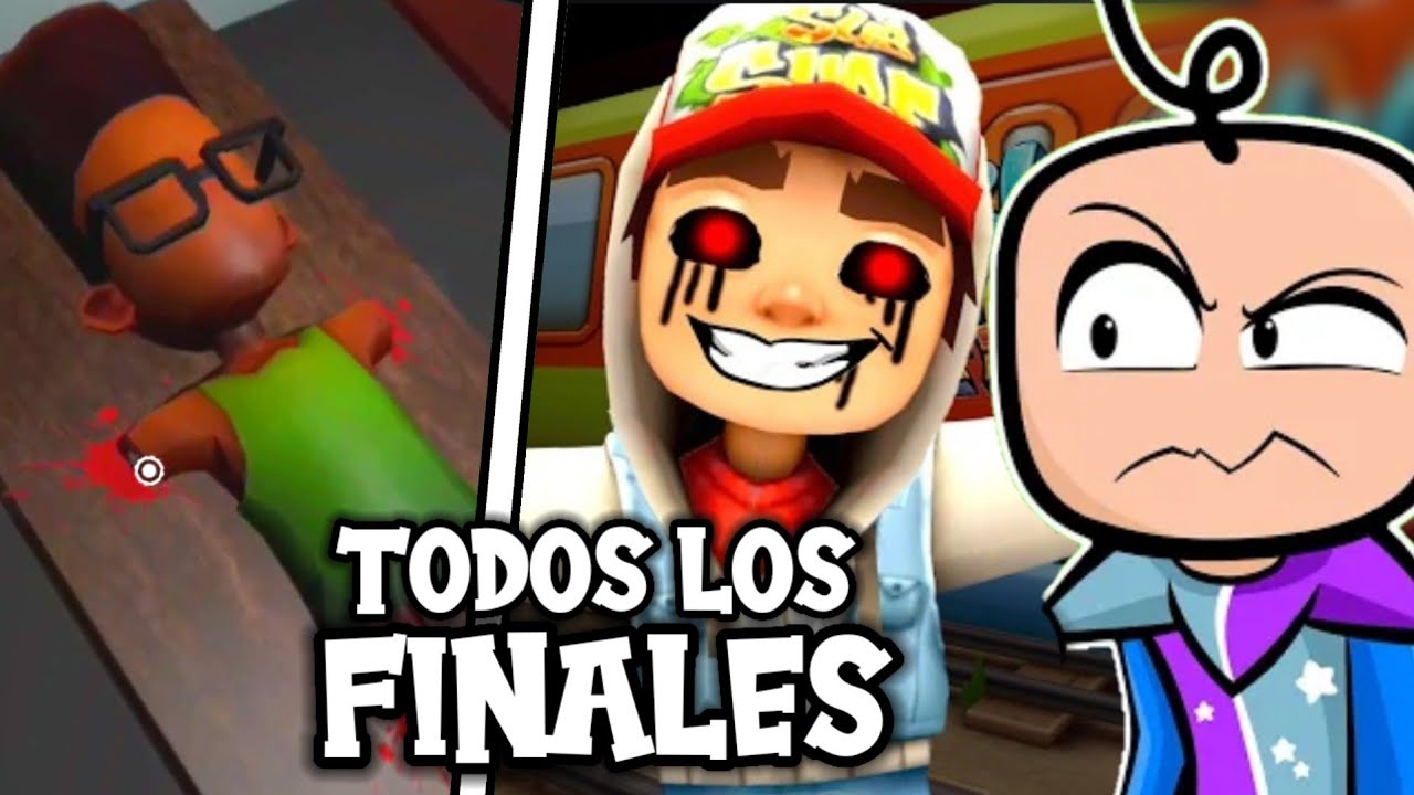 TODOS LOS FINALES DE SUBWAY HORROR GAME (SECRETOS Y MISTERIOS)