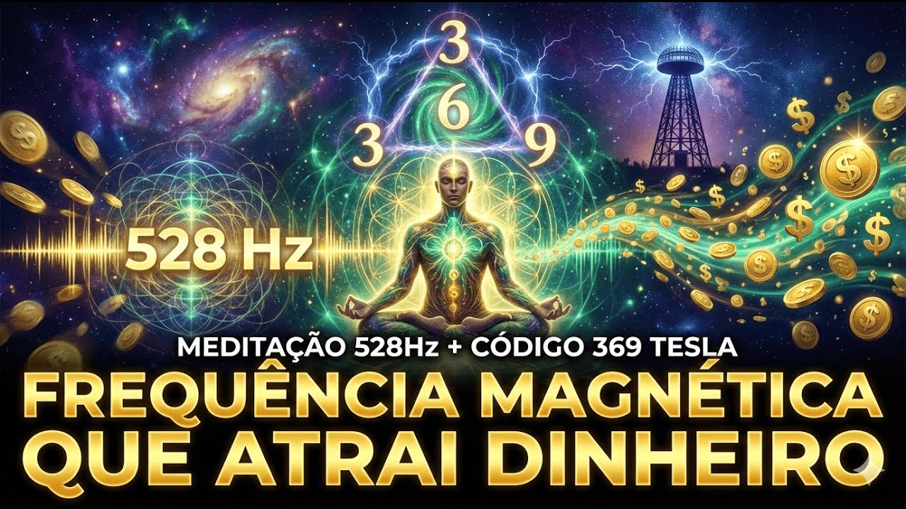 ENERGIA MAGNÉTICA PARA ATRAIR DINHEIRO COM 528rz + 369