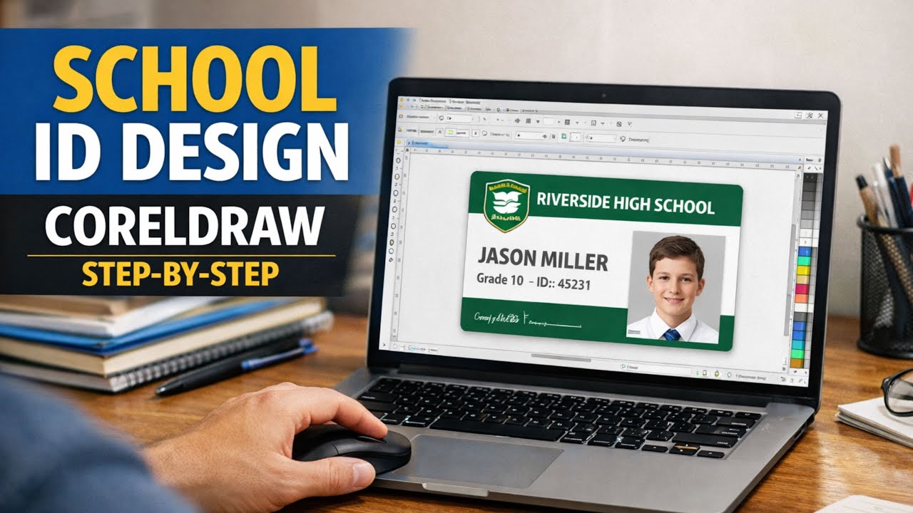 School ID Card Design in CorelDRAW | Step-by-Step Tutorial