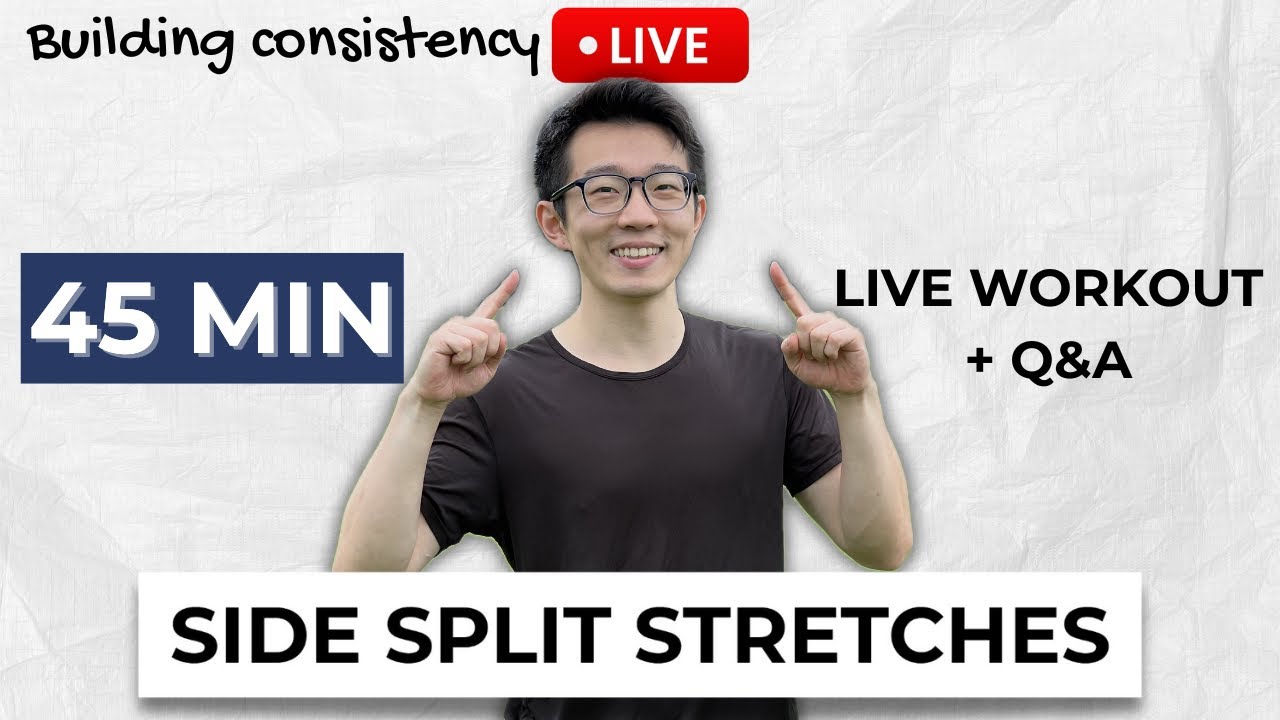 Stretching Follow Along Session - Lower Body Mobility and Middle Splits LIVE