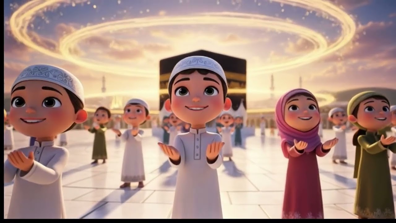 Kâbe’de Hacılar Hu Der Allah | Çocuk İlahisi 🕋 Animasyonlu Çocuk Şarkısı