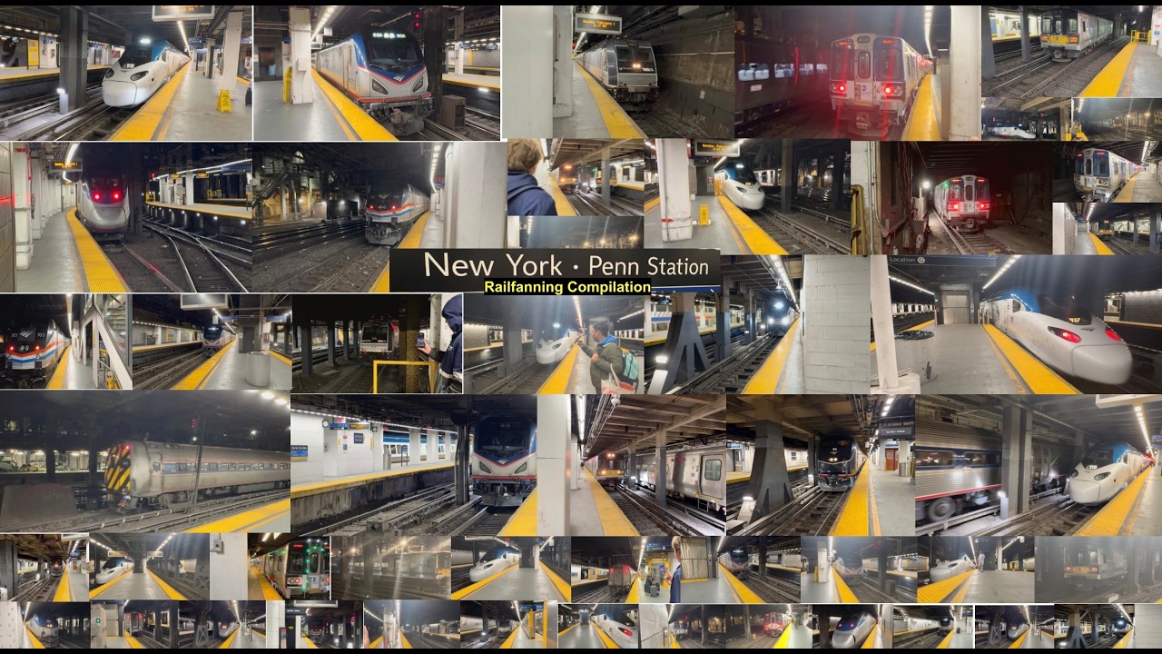 New York Penn Station Railfanning Compilation 2025-26