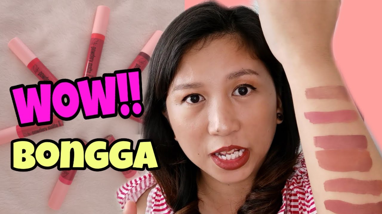 BAE COSMETICS PH POWDERY MATTE TINT SWATCHES & REVIEW