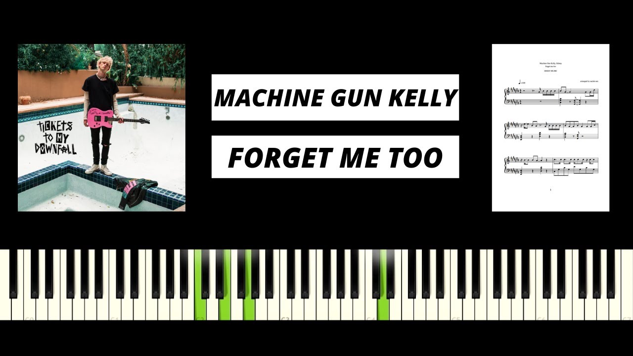 Machine Gun Kelly ft. Halsey - forget me too (BEST PIANO TUTORIAL & COVER)