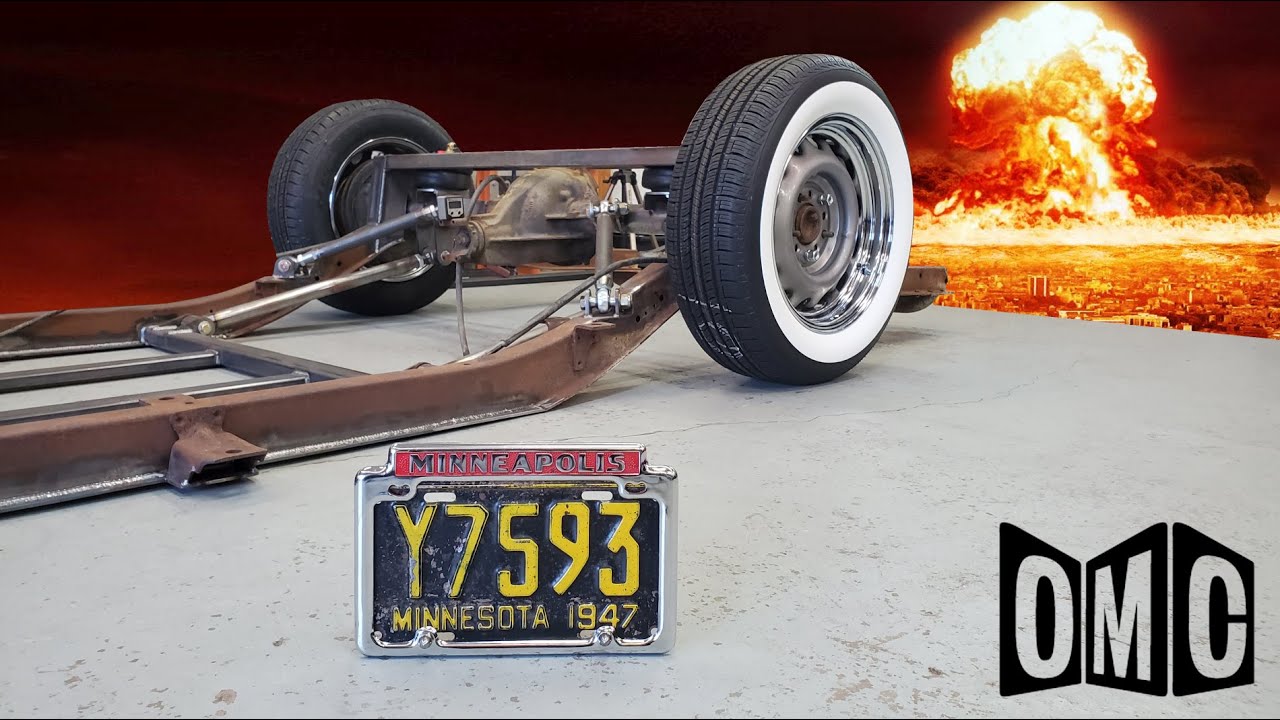 The Manhattan Project:  Episode 6.  Laying frame on the bagged 1947 Chevrolet Fleetline AeroSedan!!