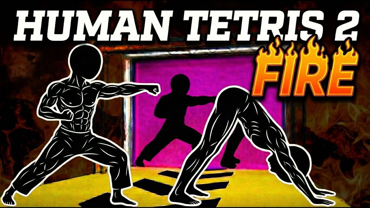 Couple's Interactive Warm Up | HUMAN TETRIS FIRE EDITION 🔥 | Full Fitness