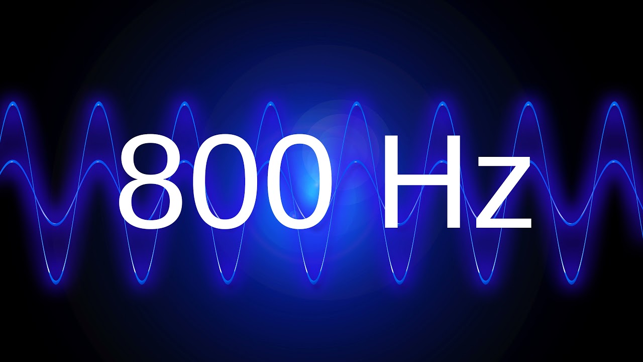 800 Hz clean pure sine wave TEST TONE frequency
