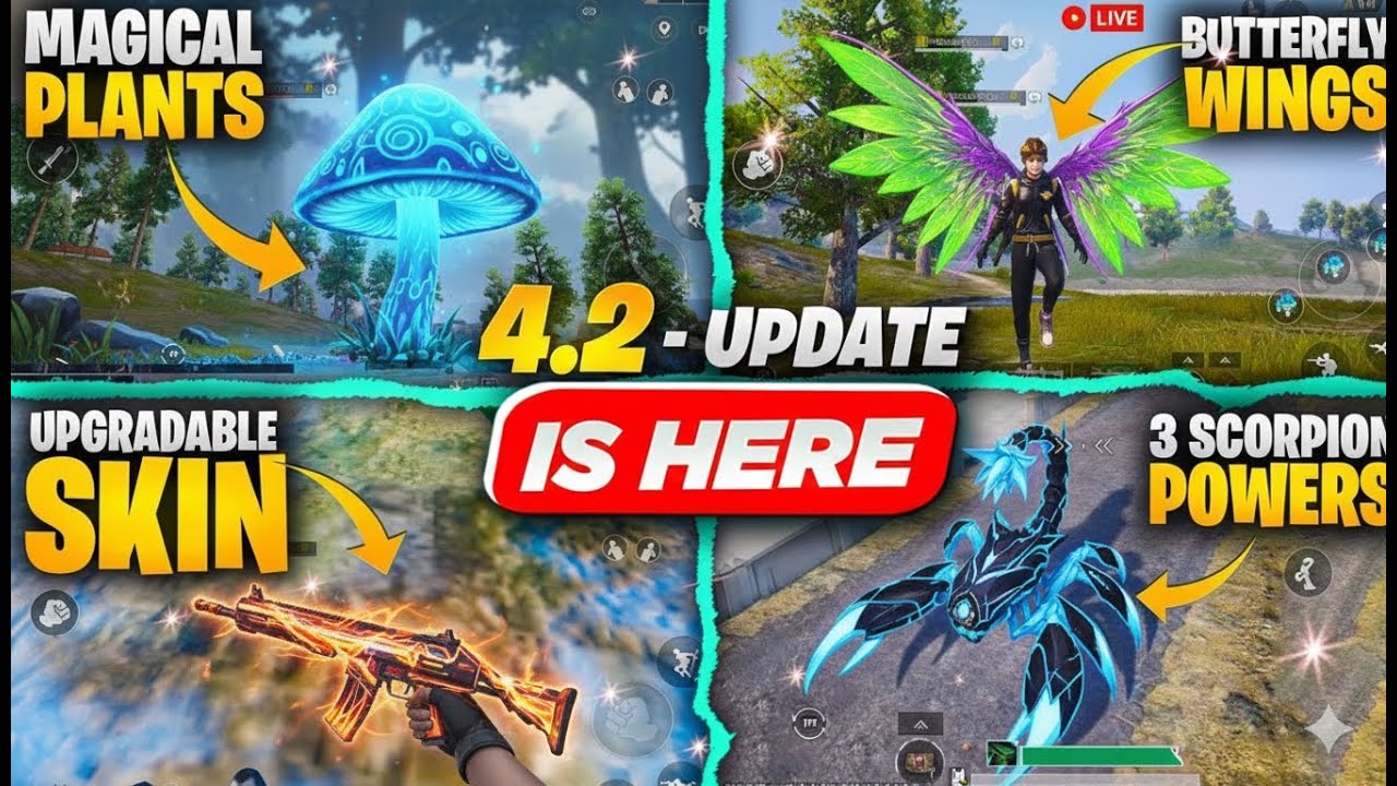 PUBG Mobile 4.2 Primewood Genesis | Plant Theme Mode, Animal Vehicles & Wings