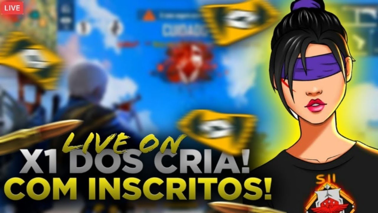 FREE FIRE 🎮 - AO VIVO 🔴 🔥 X1 DOS CRIAS COM INSCRITOS 💥
