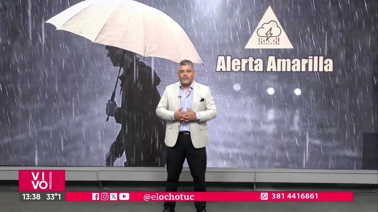 ALERTA AMARILLA POR TORMENTAS
