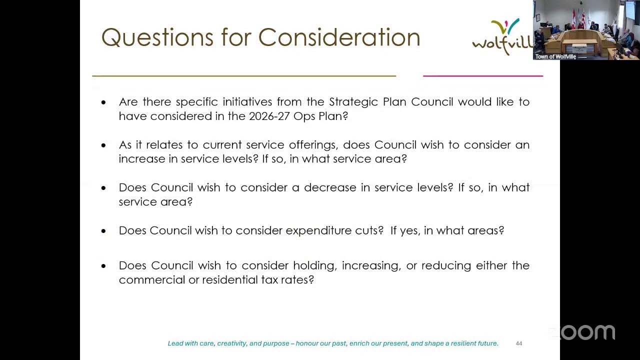 2026-01-13 Committee of the Whole Meeting