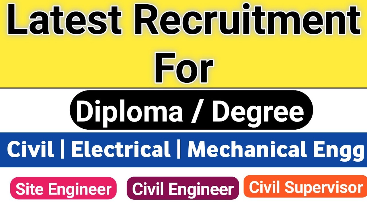 Junior Engineer Civil Vacancy 2022 | Junior Engineer Recruitment 2022 | Latest Recruitment For Civil