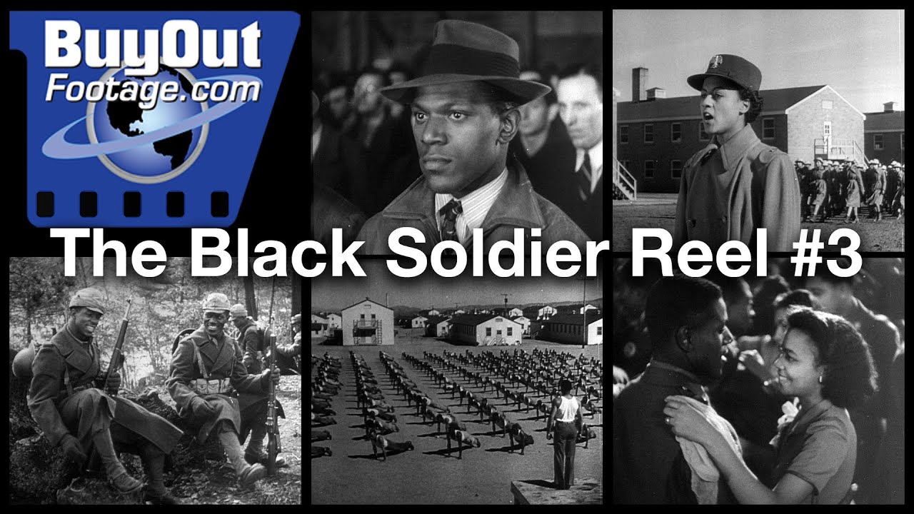 The Black Soldier Reel #3 - 1944 Historic HD Stock Footage