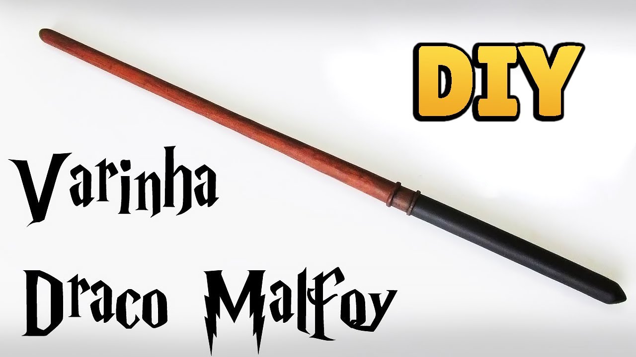DIY: COMO FAZER A VARINHA DRACO MALFOY (Harry Potter Wands Tutorial) #diyhp