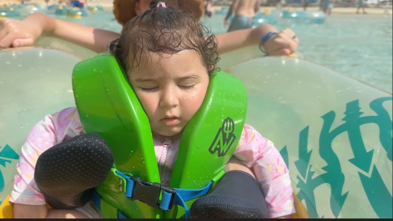She Fell Asleep… On Dubai's Biggest Lazy River!