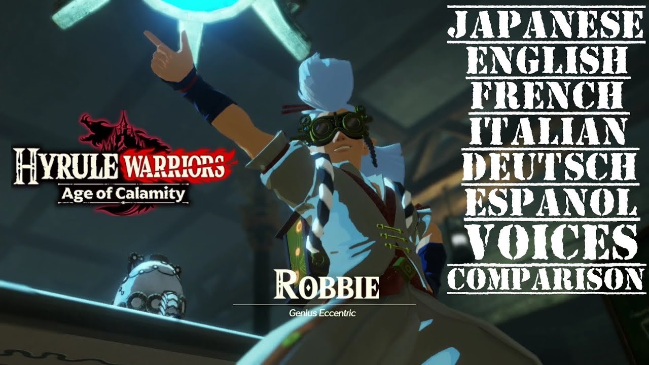 Young Robbie All 6 Voices Comparison - Hyrule Warriors: Age of Calamity