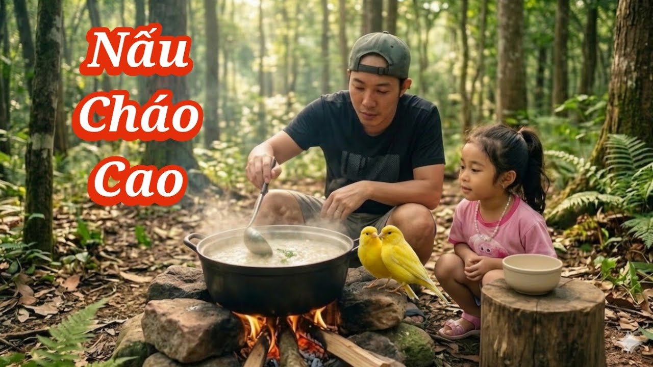 Nấu Nồi Cháo Cao Ăn Mừng Cặp Hoàng Yến Bông Cúc Đẻ / HIỆP CUỘI TV