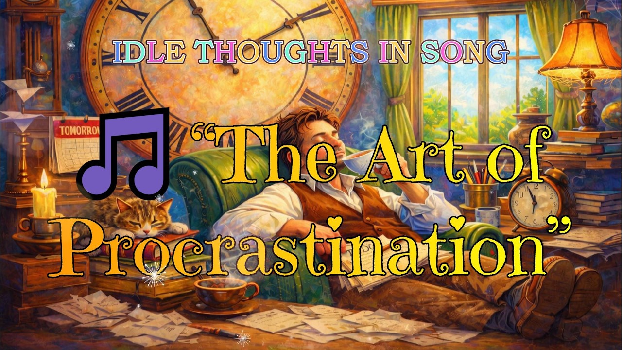 The Art of Procrastination (Idle Thoughts in Song)🎼🎶 #music #lyrics #wordplay
