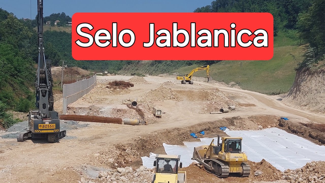 Koridor 5C Tešanj. Radovi u selu Jablanica. 4K dron. Juni 2025.