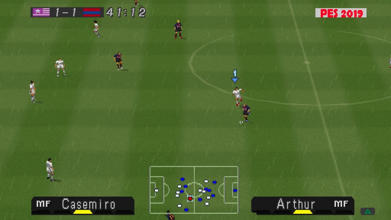 PES 2019 (PLAYSTATION 1 / PS1) Real Madrid vs Barcelona - El Clásico