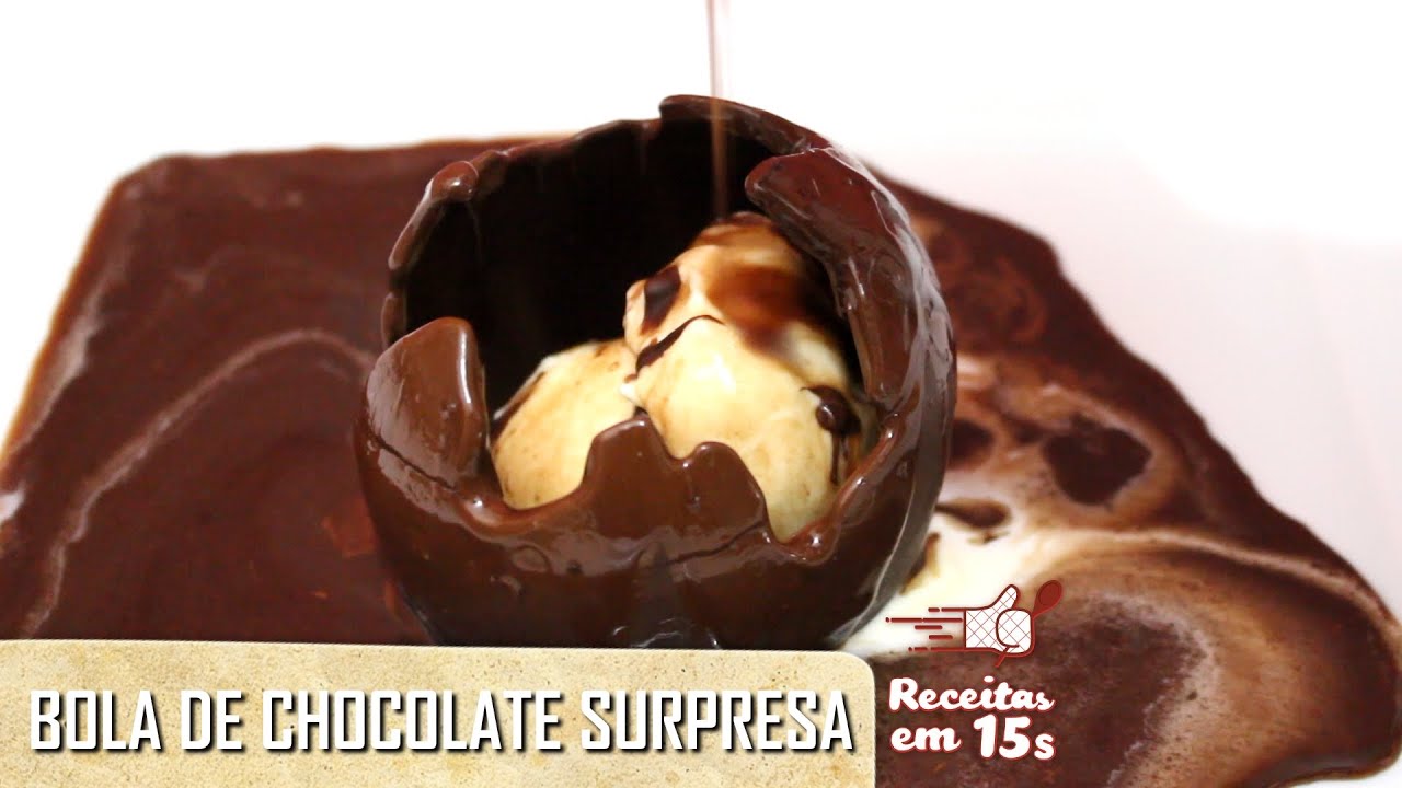 Bola de chocolate surpresa em 15 segundos
