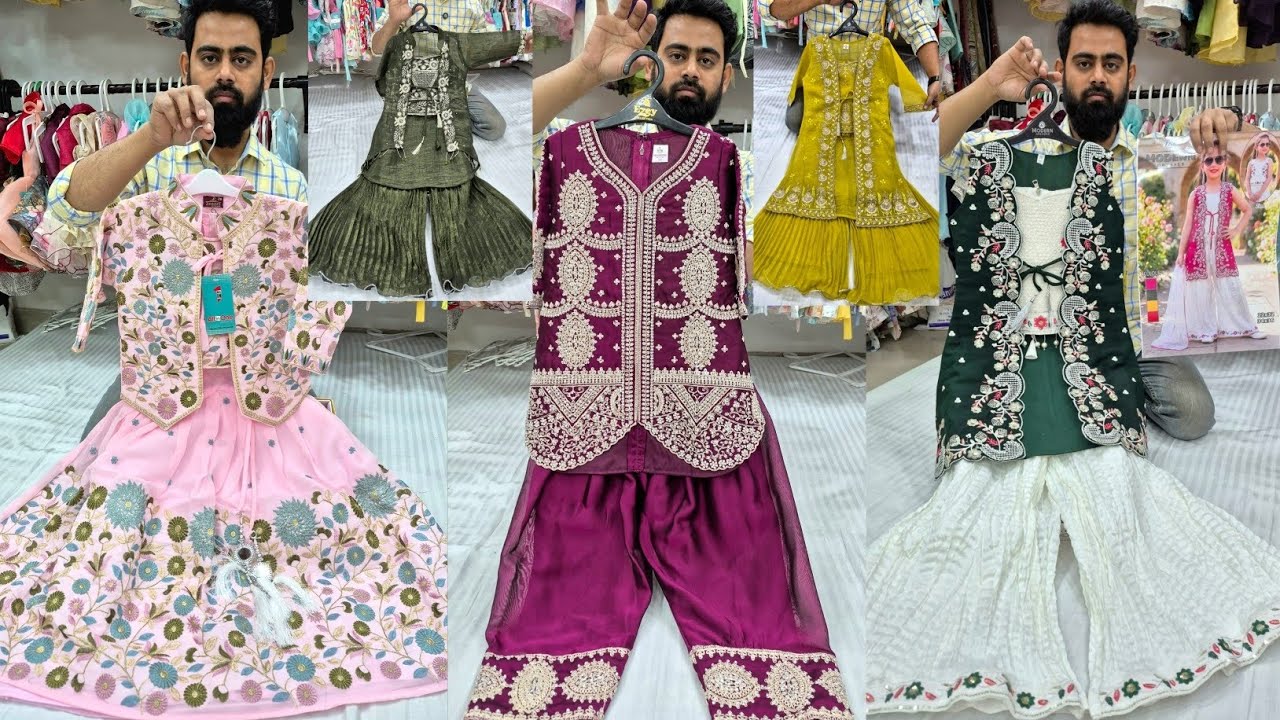 Premium girls dresses for wholesale in metiabruz wholesale market #metiabruzhaat #girlspartydress 