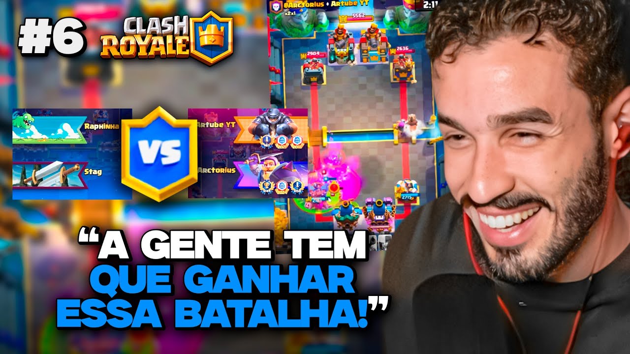 FIZEMOS UMA DUPLA PRA VENCER O ARTUBE! DEU CERTO? | CLASH ROYALE #6
