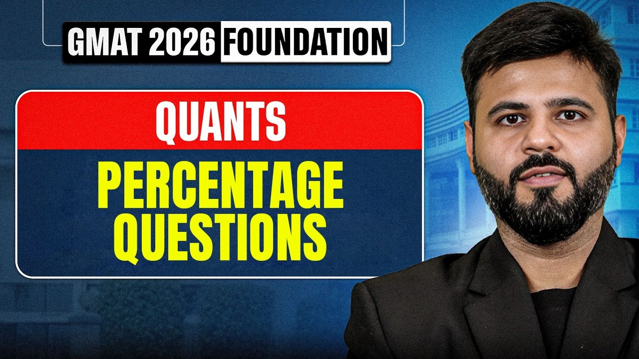 Percentage Questions - 205-505 Club  | Quants | GMAT 2026 Preparation