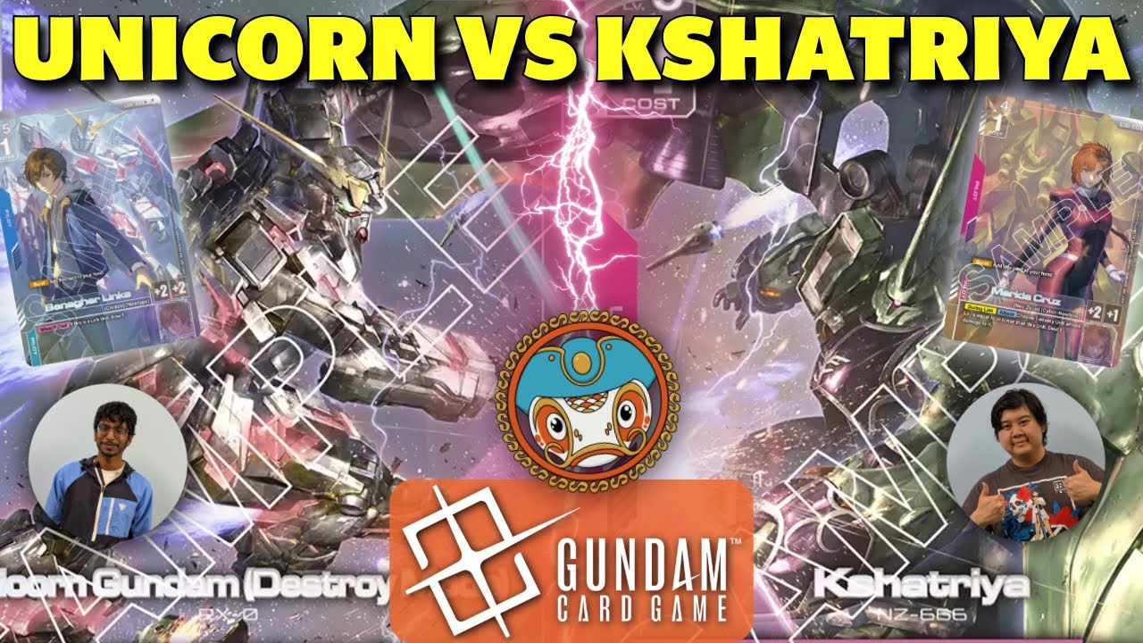 UNICORN VS KSHATRIYA SHOWDOWN! [Blue/White Tempo Vs Blue/Red Ping] - Gundam Card Game Match