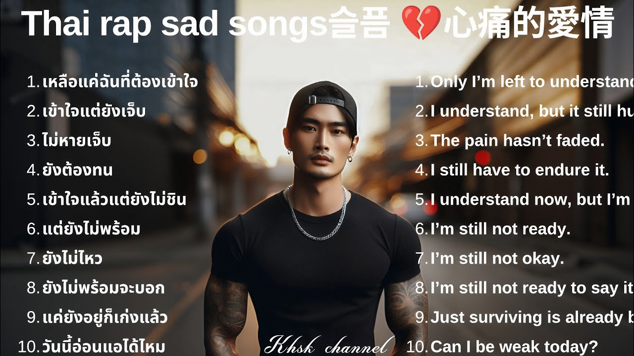 💔รวมเพลงแร็พเศร้าเสียใจ Thai Sad Rap songs 2026 |71| Emotional Thai Rap | Rap | 태국 슬픈 랩 노래💔泰國悲傷饒舌歌曲