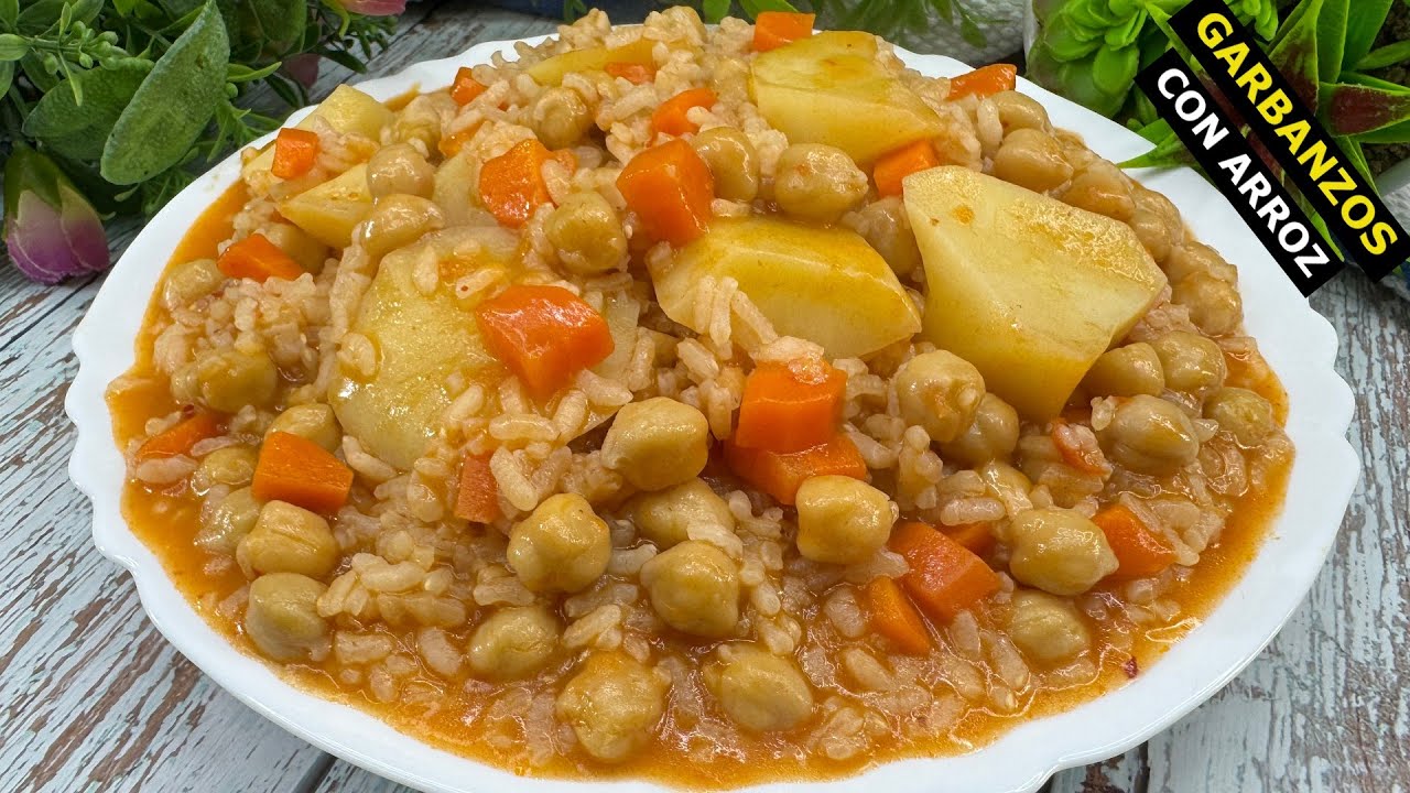 💥Garbanzos con Arroz y Patatas un plato muy sabroso, fácil y Económico 🤩 BRUTAL