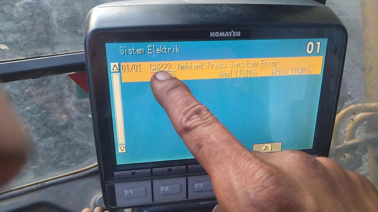 Cara check injector komatsu dan buka menu excavataor