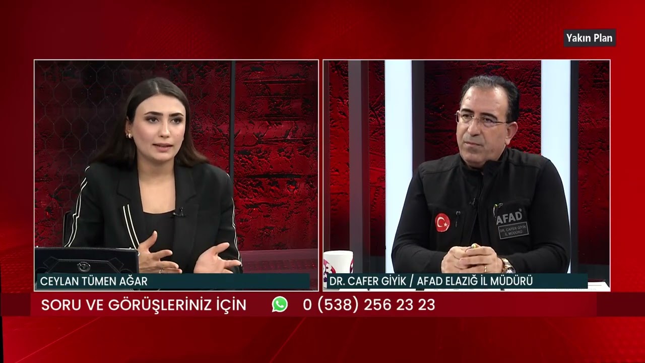 Yakın Plan - AFAD Elazığ İl Müdürü Dr. Cafer Giyik