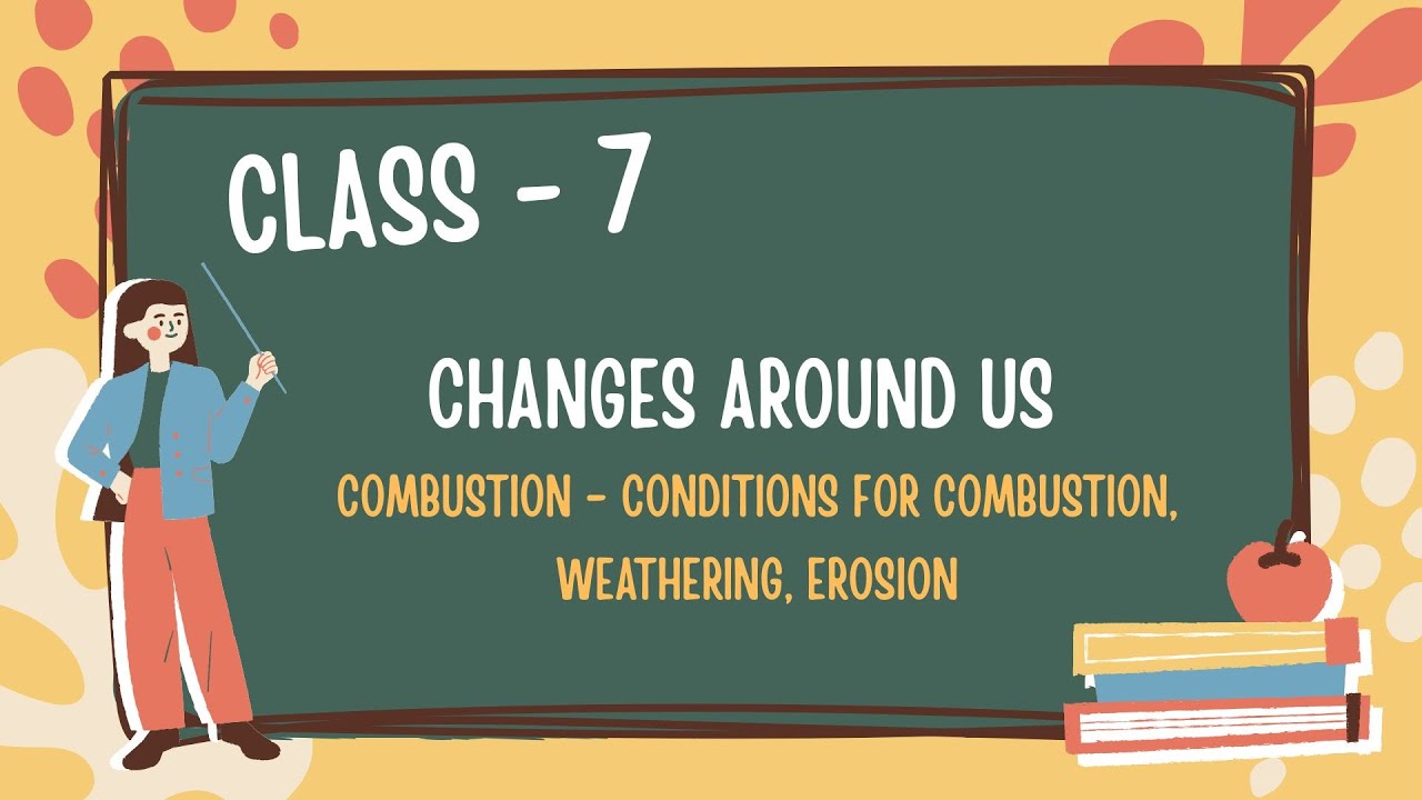 Combustion, Weathering & Erosion Explained | Changes Around Us | Science Education