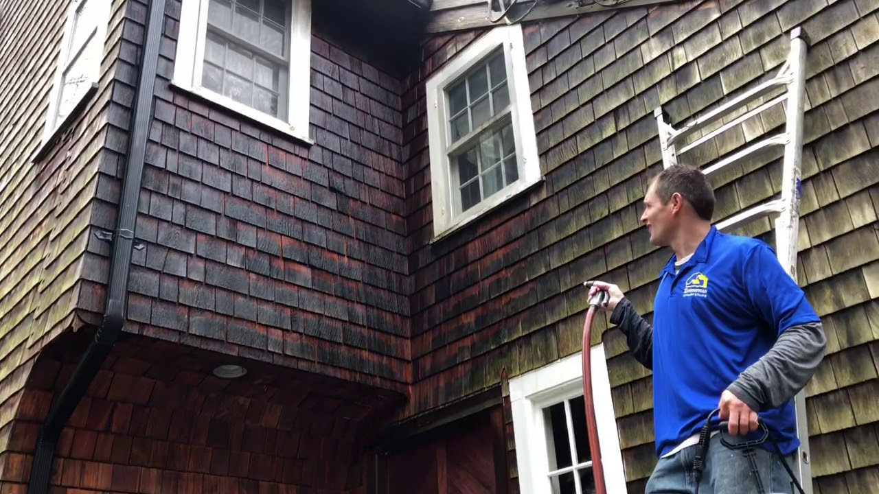 cleaning cedar siding with oxiclean without a pressure washer