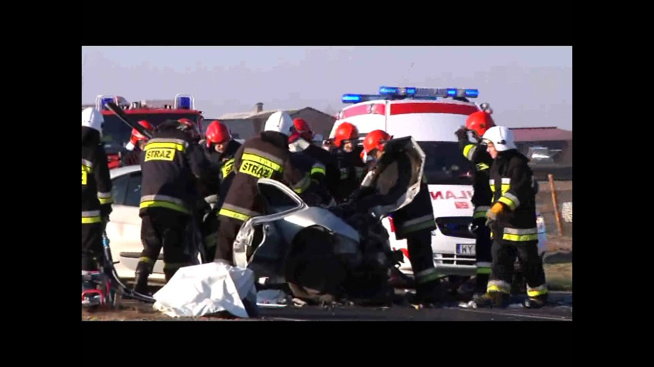 Śmiertelny wypadek na trasie Praszka - Wieluń, 06.03.2012