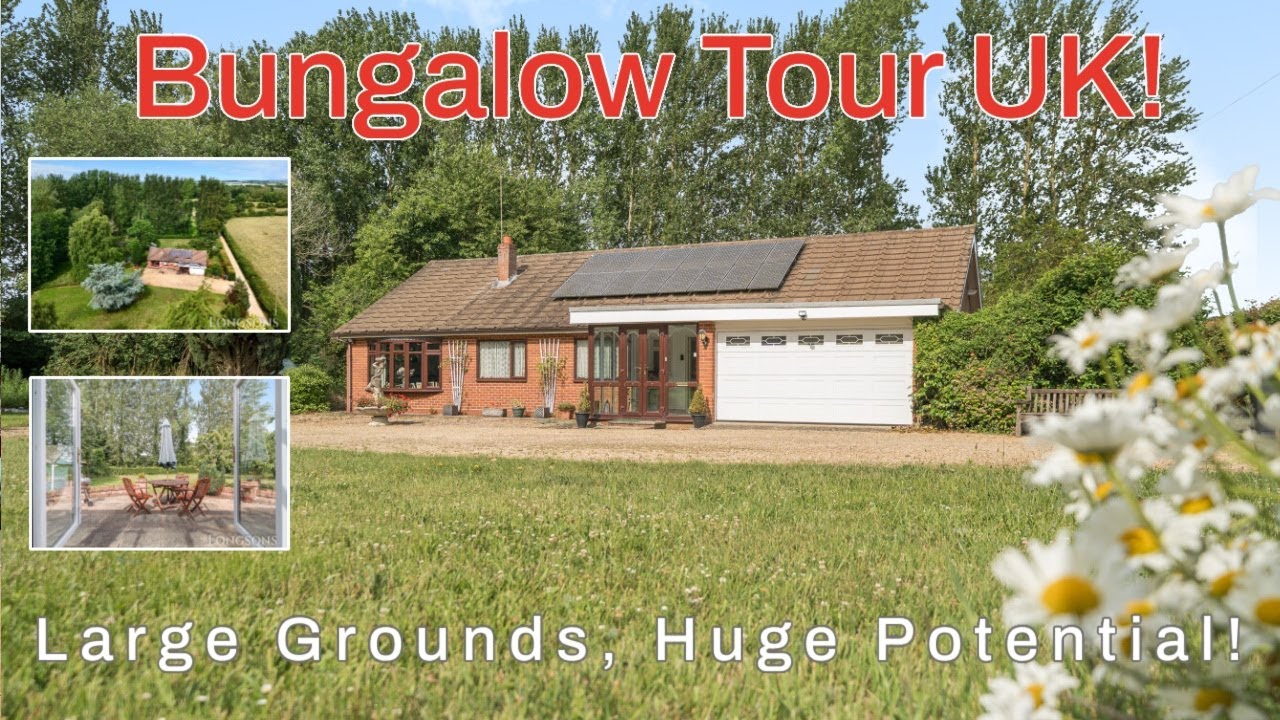 BUNGALOW TOUR UK  Large Grounds! For Sale £600,000 Little Dunham, Norfolk - Longsons agents.