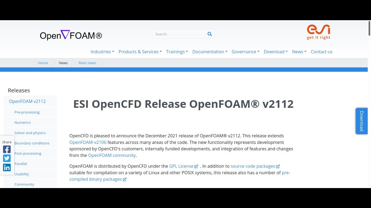 Install OpenFOAM v2112 on Ubuntu 20.04 LTS